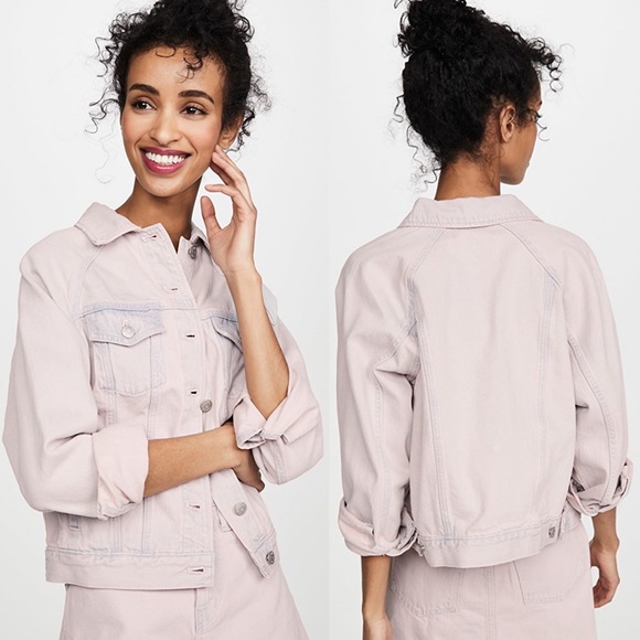 Madewell The Raglan Oversized Overdyed Jean Jacket